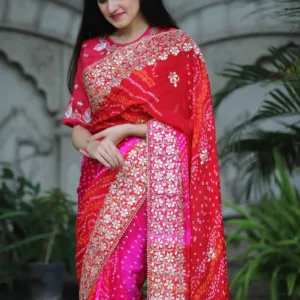Inaya Bandhani Saree